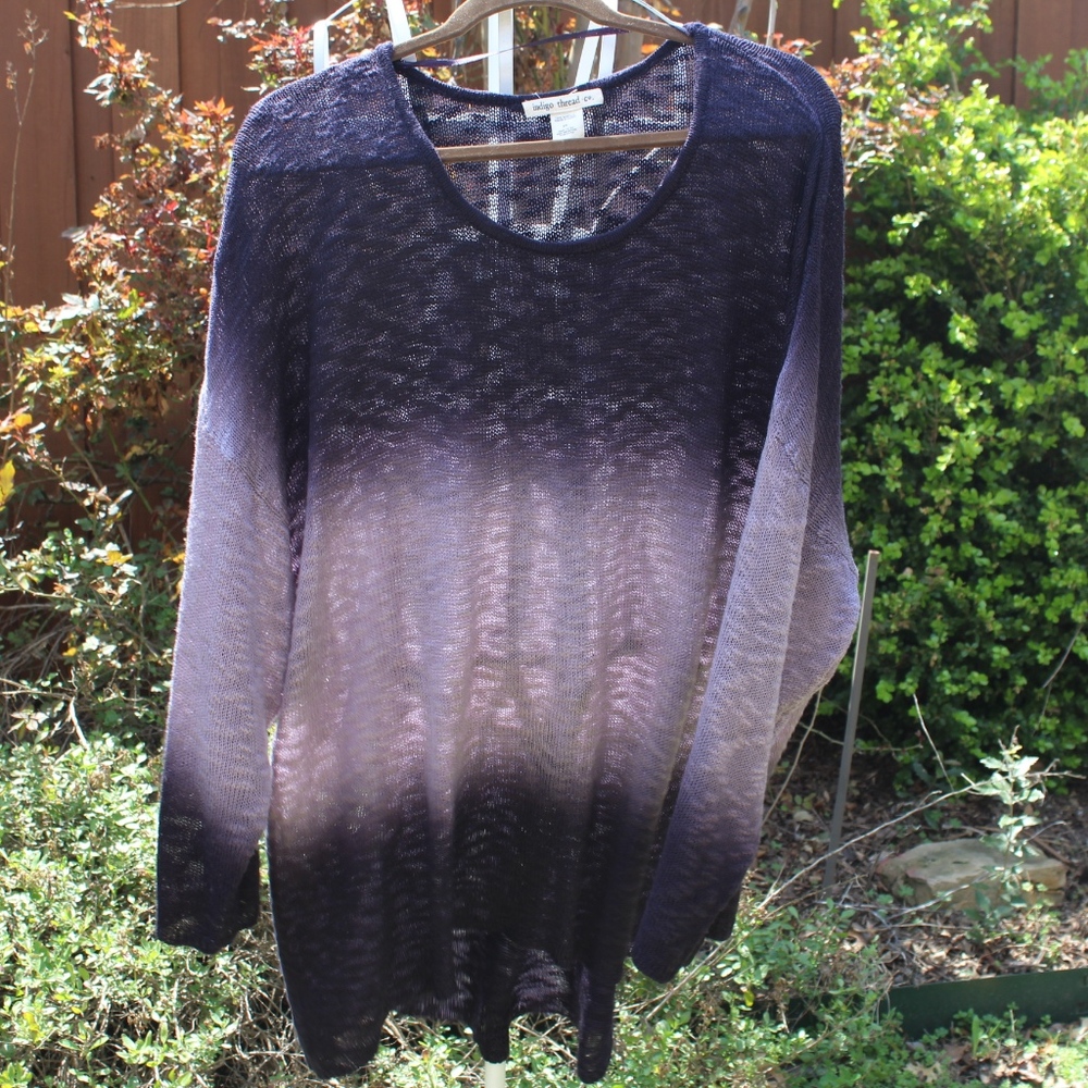 Lightweight L/S Ombre Sweater - size 2X